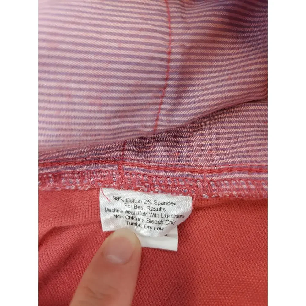 Peter Millar Mens Vintage Canvas 5-Pocket Salmon Chino Golf Pant Ms19B86 36x28